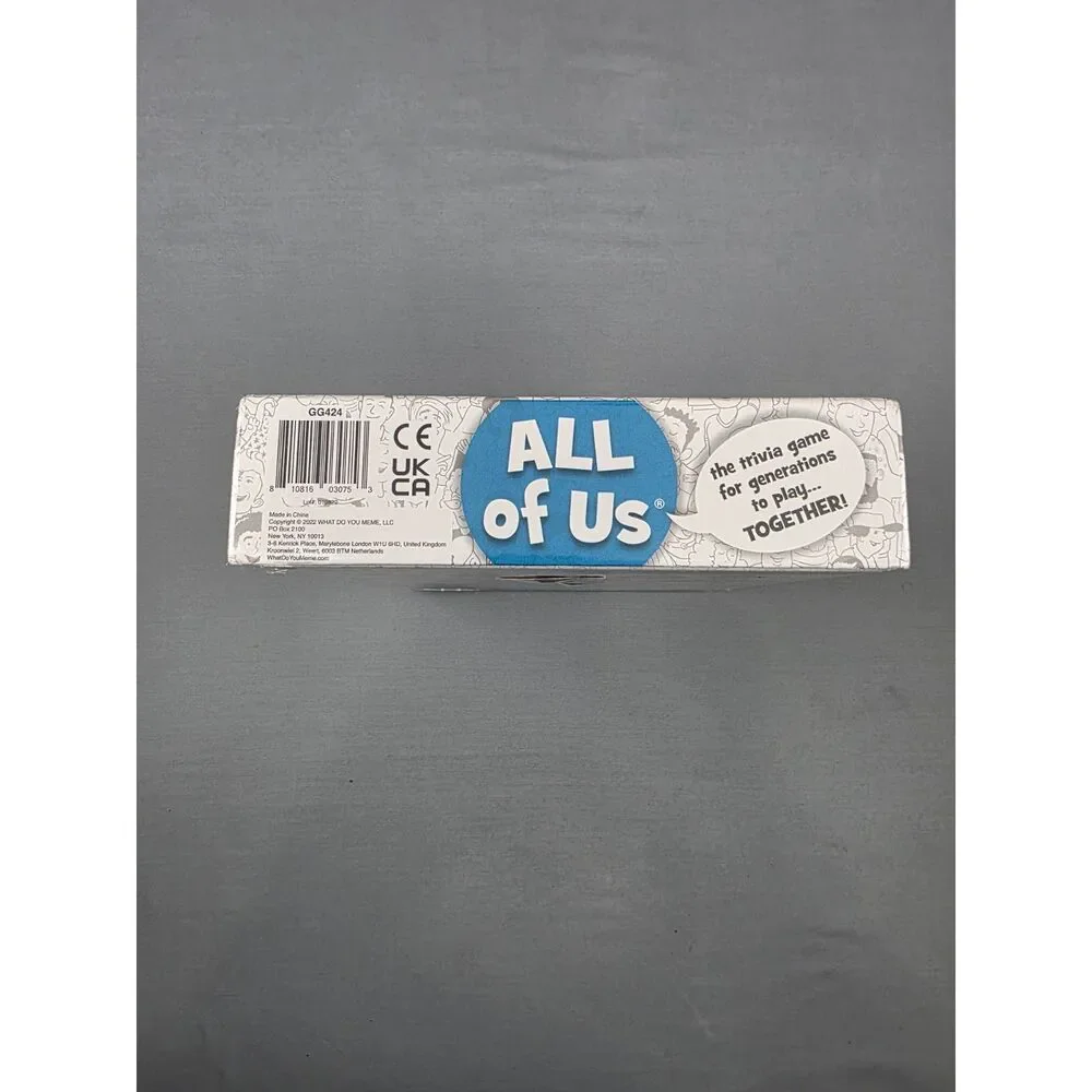 All of Us Family Trivia Game Multi Generational Family Reunion Card Holidays